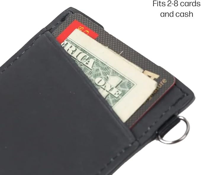 Thread Wallets Ultra Slim Minimalist Leather Card Holder Wallet (Sanders)