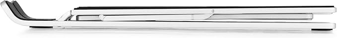 Durable Laptop Stand for Laptops & Tablets - Foldable & Height Adjustable - Includes Travel Bag - Silver Aluminum Laptop Mount, for Laptops and Tablets up to 15"