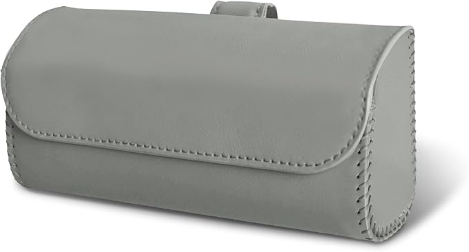 Sunglasses Holder for Car Sun Visor, Sunglass Organizer for Car, Magnetic Leather Eyeglasses Protective Storage Case, Waterproof Glasses Organizer Visor Accessories for Vehicles (Gray)
