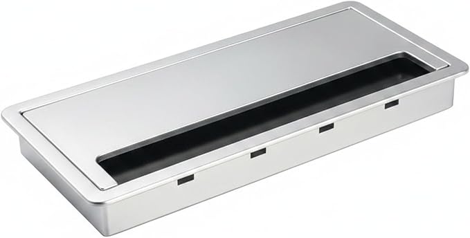 Quick Cable Concealer, ABS Cord Management Box for Desk & TV Stand, Hides Power Strips & Wires, 6.3 x 3.1 x 1.2 Inches (1 Pack)