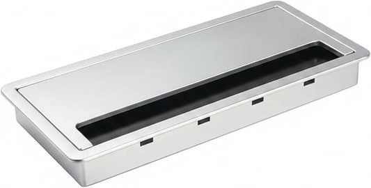 Quick Cable Concealer, ABS Cord Management Box for Desk & TV Stand, Hides Power Strips & Wires, 6.3 x 3.1 x 1.2 Inches (1 Pack)