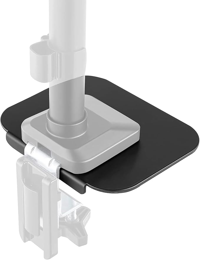 Monitor Mount Reinforcement Plate for Fragile Tabletops Steel Bracket Plate Fits Most Monitor Stand C-Clamp Installation