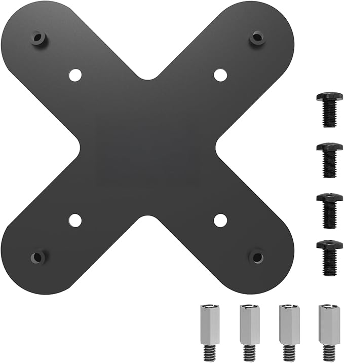 Kado Wall Mount Arm Mount 50x50mm to 75x75mm Adapter Bracket Plate, Mounting Pattern Converter Universal for Monitors, TVs, Mini PCs and Sceptre Displays