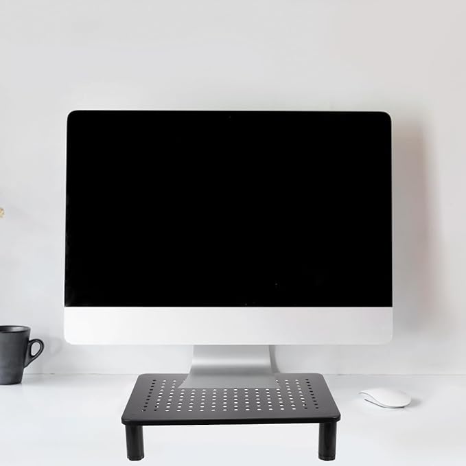 ARTIBETTER Adjustable Computer Monitor Stand Riser with Level Height Settings Up to Load Sturdy Desktop Organizer for Home Office Installation for Eye Health and Posture Improvement