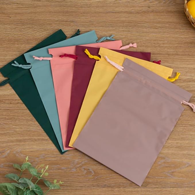 Waterproof Travel Shoe Bags Set of 6 Drawstring Storage Pouches for Shoes Clothes T-Shirts and Accessories 11.61 X 8.07 X 0.11 in Travel Organizer for Luggage Gym Camping Vacation