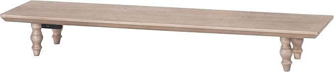 Anji Mountain Monitor Stand - Desktop Organizer & Laptop Riser, Ergonomic Monitor Riser, Space-Saving Monitor Stand for Desk, Durable Construction, Easy Assembly, Ideal for Home & Office,Biscotti