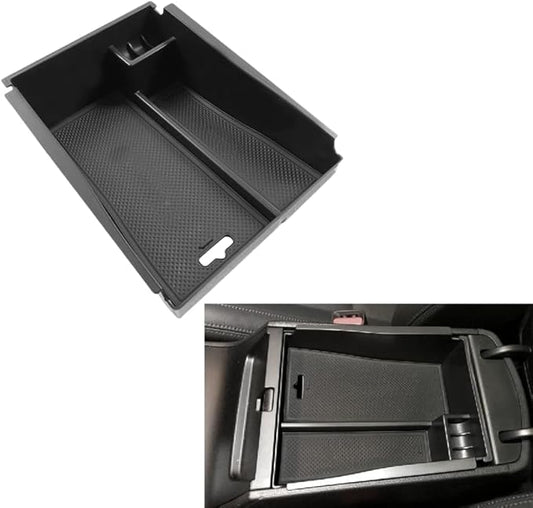 Vesul Center Console Armrest Storage Box Compatible with Hyundai Tucson 2016-2021 ABS Tray Insert Organizer Glove Pallet Phone Holder