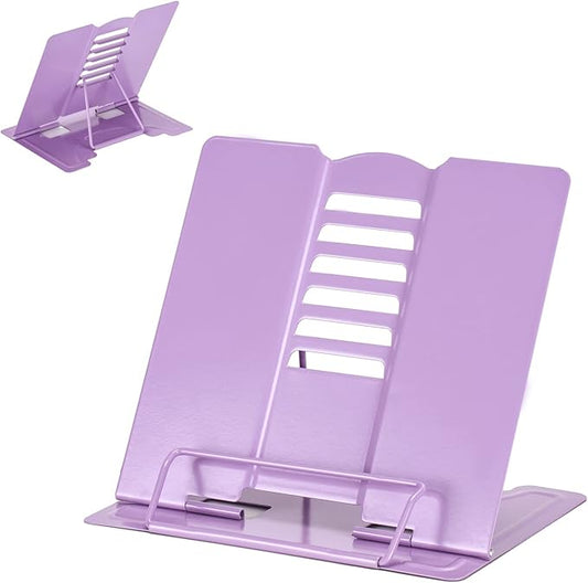 Metal Book Stand Adjustable Book Holder for Reading