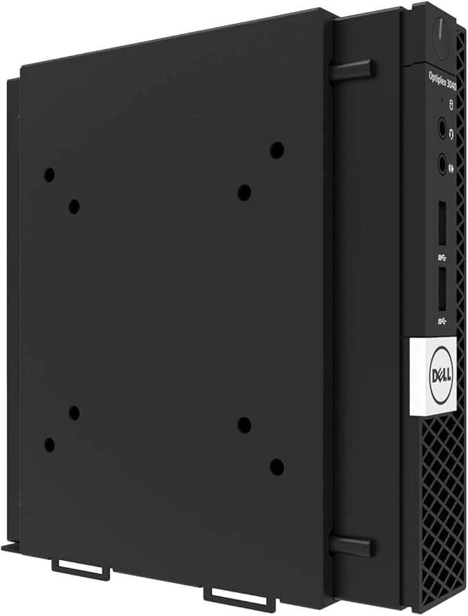 JINGCHENGMEI Wall Mount Compatible with Dell OptiPlex Micro Form Factor Case, VESA and Under Desk Available, Fits MFF 7070, 7060, 7050, 5070, 5060, 5050, 3040, 3046, 3050, 3060, 3070, 3080 and More