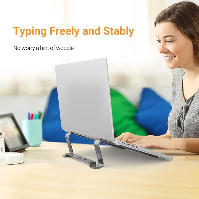 Laptop Stand for MacBook Aluminum Cooling Ergonomic Computer Riser Holder BSL901G