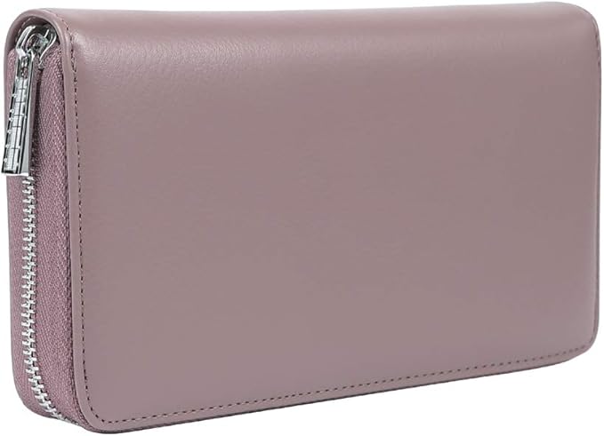 Women 36 Slots RFID Blocking Card Holder Large Long Leather Zipper Organizer Accordion Wallet
