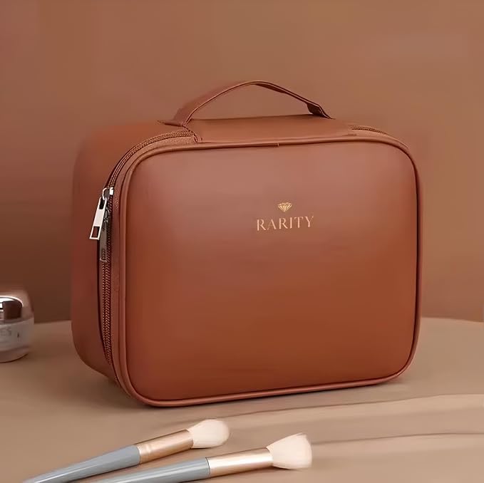 Luxury Makeup Bag for Women Travel Organizer Cosmetic Pouch Waterproof Toiletry Bag Large Capacity Elegant Design