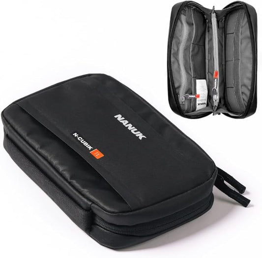 NANUK N-Cubik T1 Camera Bag Insert – Compact Water-Resistant Pouch – Shockproof Protective Camera Insert for Backpack – Perfect for Accessories & Gear (10” x 6.3” x 2”)
