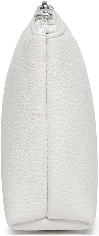 PU Leather Makeup Simple and Convenient Handbag Small Exquisite Storage Bag (PU/Off-white)