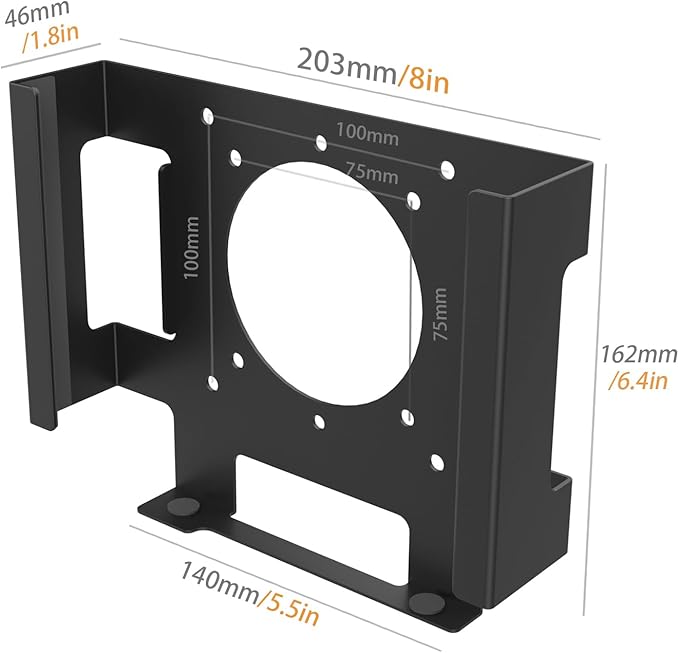 Monitor Vesa Mount or Under Desk Holder for Mac mini 2018-2023 M1 M2