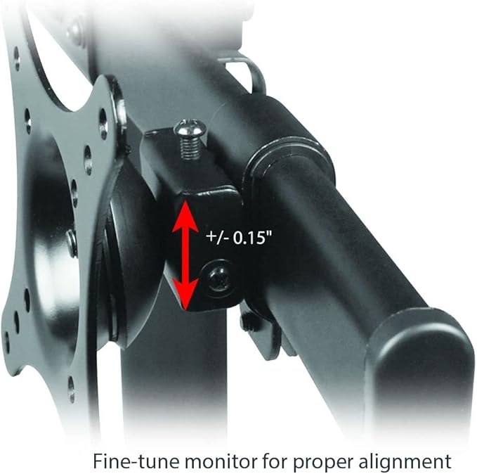 SIIG Accessory CE-MT1712-S2 Side-by-Side Dual Monitor Desk Stand 13inch to 27inch Retail,Black