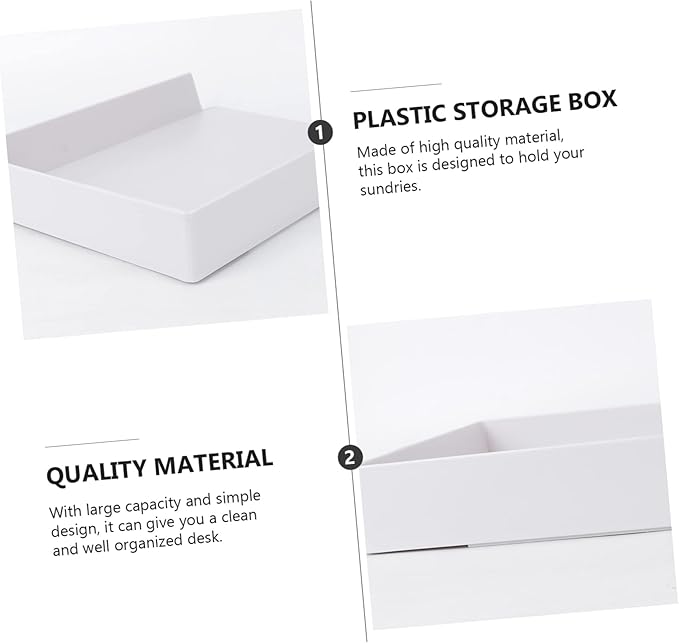 Homoyoyo 1Pc Office Storage Box Drawer Type Desk Organizer for Stationery and Sundries Stackable Storage for Home and Office Minimalist Design