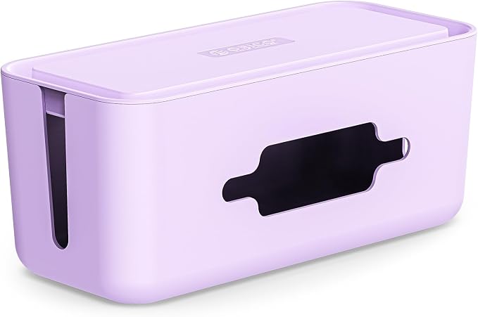 ORICO Cable Management Box, Cord Hider Box to Conceal Power Strips on Desk or Floor, Keeping Cords Tidy and Protected from Damage, Stylish Cable Organizers for Home, Office, School - PB01