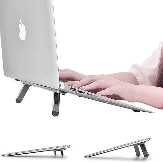Laptop Stand for Desk,Laptop Cooling Stand,Keyboard Riser, Ergonomic Laptops Elevator for Desk, Laptop Riser Compatible with MacBook Air Pro, with Dell, with HP, More 10-15.6” Laptops
