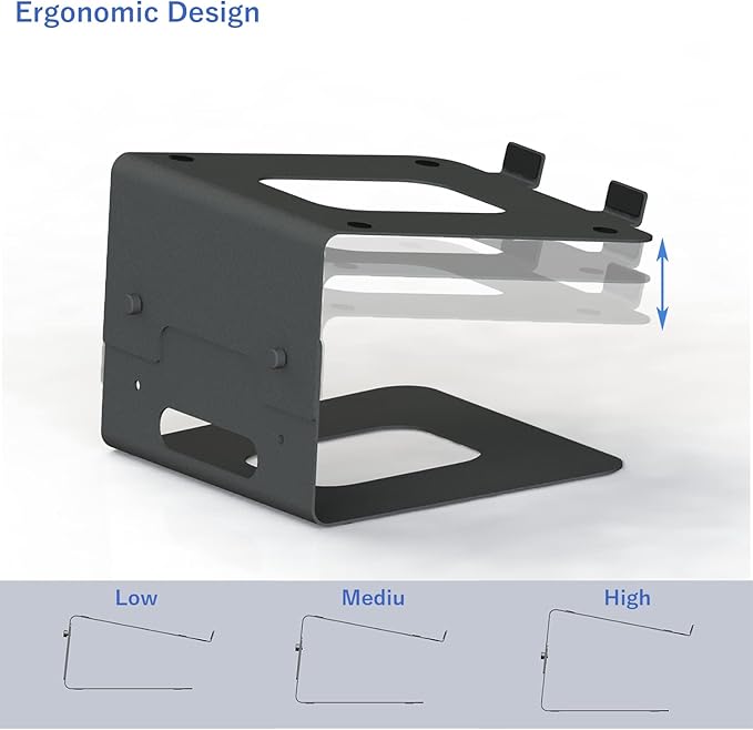 AEONS Desktop Stand, Ergonomic Adjustable Notebook Stand, Riser Holder Computer Stand Compatible with MacBook Air Pro, Dell, HP, Lenovo 10??17" Laptops