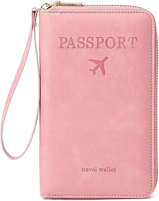 Family Passport Holder for Travel Women and Men RFID Passport Holder with Card Slots Holder Passport Case Passport cover Passport Wallet Travel Essentials and Accessories