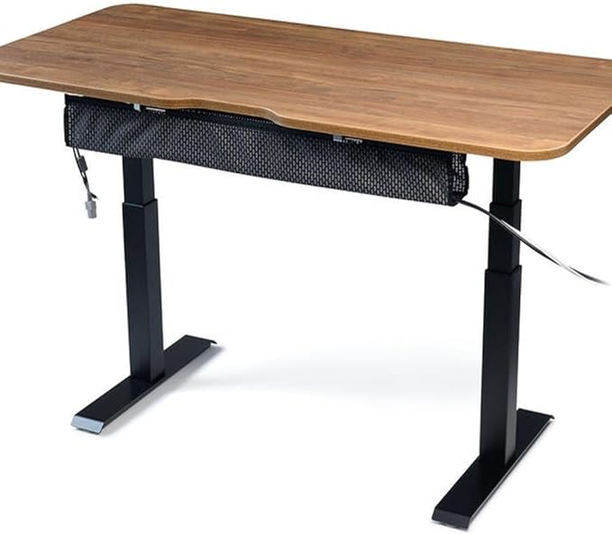 PERFECT POSTURE Mesh Cable Organizer – Under Desk Cable Management with Adjustable Straps, Flexible Mesh, Easy-Access Design, & Standing Desk Compatible – 37.4” (Gray)