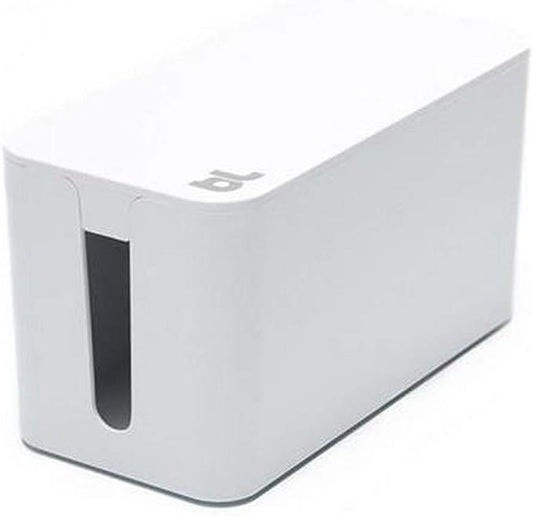 Bluelounge CableBox Mini White - Cable Management - Small Surge Protector Included