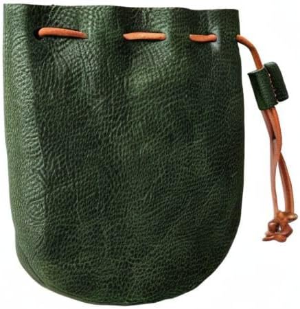 Fantastic Workmanship Genuine Leather Drawstring Coin Purse