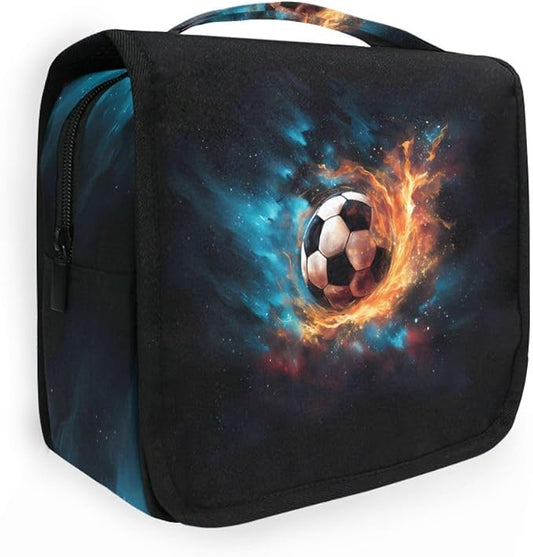 senya Hanging Travel Toiletry Bag 1825 Soccer Football Kit Makeup Case Cosmetics Organizer for Men Women