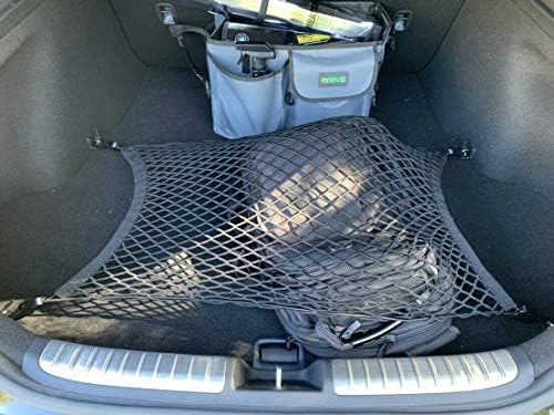 Floor Style Automotive Elastic Trunk Mesh Cargo Net for KIA Stinger GT 2018-2023 - Premium Trunk Organizers and Storage - Luggage Net for Sedan - Best Car Organizer for KIA Stinger