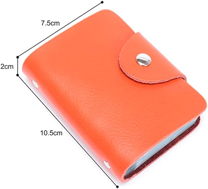 K Y KANGYUN 2 pack Credit Card Holder for Woman kids,Credit Card Organizer Transparent Plastic, Small Credit Card Holder Protector Sleeve- Unisex（Black&Orange）