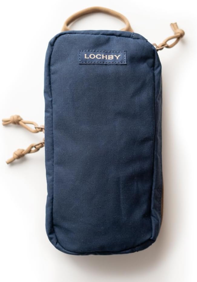 LOCHBY® Venture Pouch | Multipurpose Tactical Tool Bag | Water Resistant Waxed Canvas | Dual-Sided Zipper Pouch | for Motorcycle, Bike, EDC, Pen, Pencil, Art, Tech & Travel