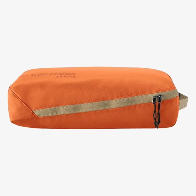 Eagle Creek Pack-It Isolate Extended Stay Set - Includes Shoe Sack, M Clean/Dirty Cube, 2x M Isolate Cube & 2x L - Travel Essentials - Mandarin