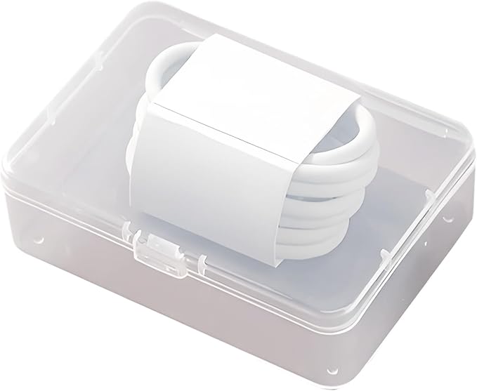 Cable Organizer Box for Charging Cords, Desk Wire Management Holder with Adjustable Dividers, Lightweight Charging Cable Storage Case for Home