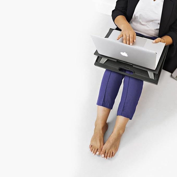 NGS LAPNEST - Multifunctional and Ergonomic Laptop Stand for Laptops up to 15.6 Inches with Padded Base, Adjustable with 8 Levels of Height