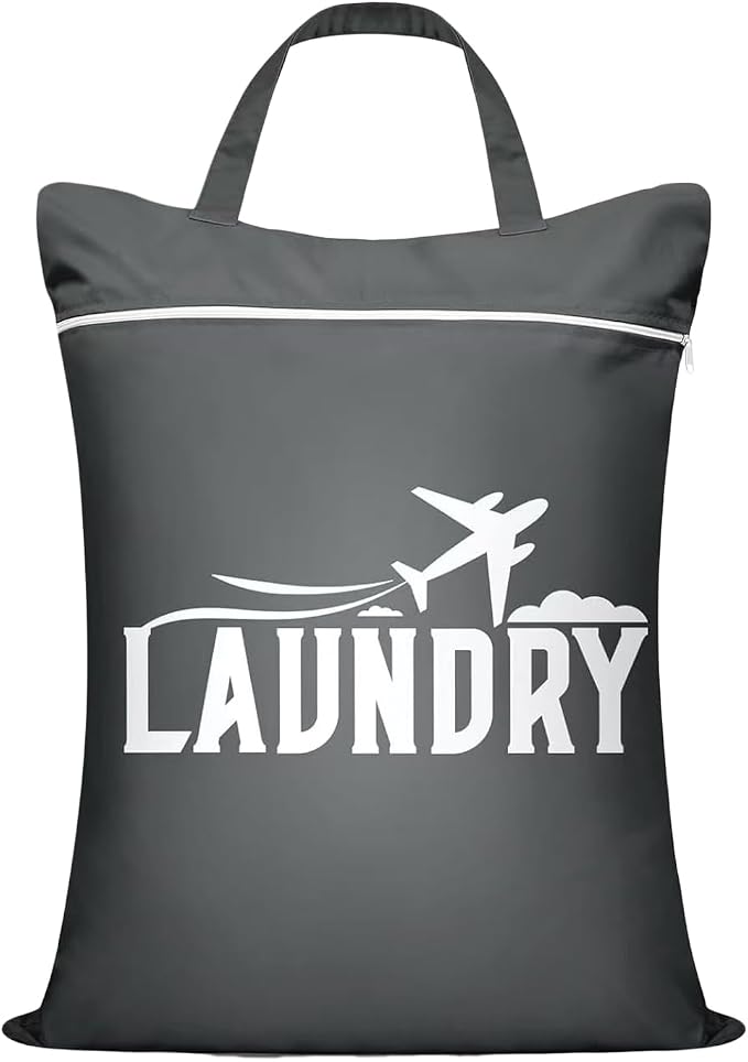 Waterproof Travel Wet Bag, Foldable Laundry Organizer, Portable Clothes Storage Bags with Sturdy Feature, Packing Organizer, Laundry Bag for Gym Swim Yoga Outdoor and College Use