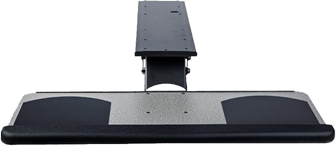 New Undermount Height Adjustable Keyboard Tray Mouse Pad Tray with Drawer and Tiltable Ergonomic Design 360 revolvable (25" x 10")