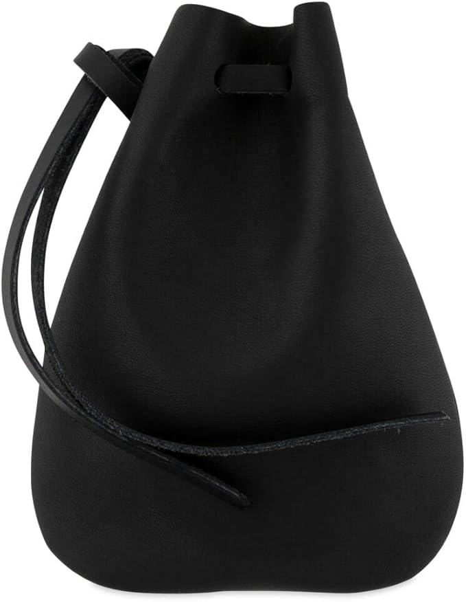 Nabob Leather Leather Drawstring Pouch, Coin Bag, Medicine Tobacco Pouch Medieval Reenactment Made in U.S.A Size 5.75" x 4.25"