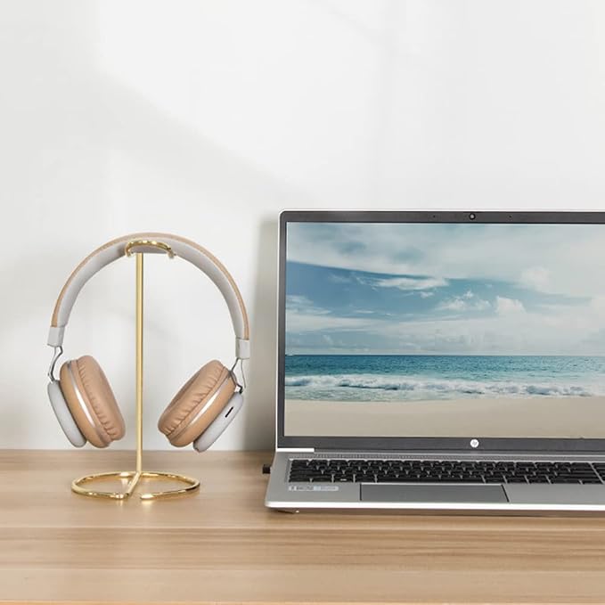 Metal Headphone Stand Desktop Headset Holder Tabletop Earphone Stand Gaming Headphones Rack Music Headphones Hanger for Orgnizing