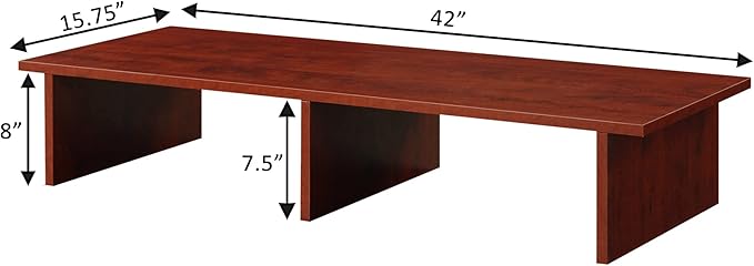 Convenience Concepts Designs2Go TV/Monitor Riser for TVs up to 46 Inches, Cherry
