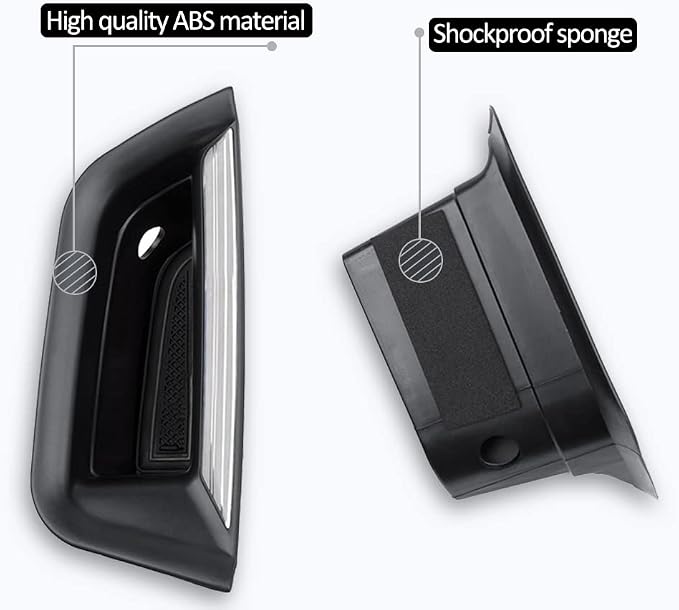 2pcs XT5 Front Side Door Handle Storage Box Holder Upgraded Door Armrest Organizer for Cadillac XT5 2023 2022 2021 2020 2019 2018 2017