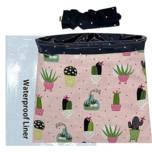 Car Trash Bag Hanging Front Seat Back Seat Headrest Console - Car Trash Bin with Reusable Waterproof Liner and Disposable Bags - Car Waste Basket (Mini Black Clip-On)