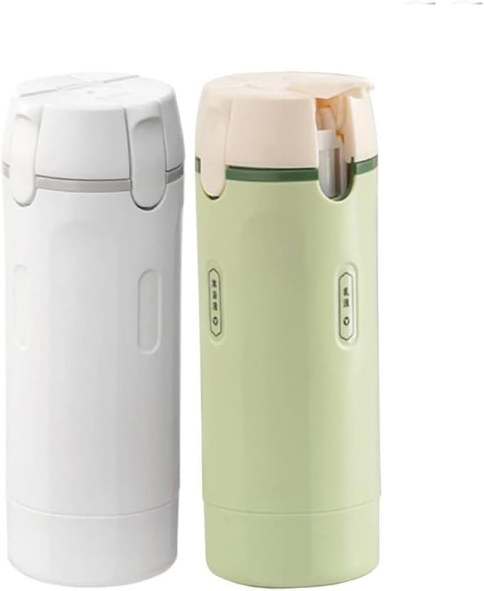 Leak Proof Travel Bottles Set, 4 Pack 30ML Refillable Travel Size Containers, Portable Silicone Squeezable Bottles for Shampoo, Conditioner, Lotion (4 in 1 Kit) (Green+Beige)