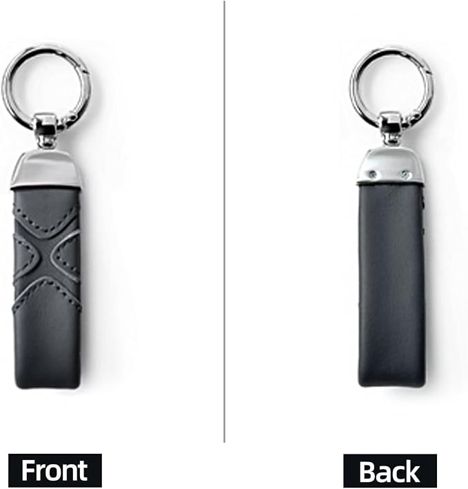 BETTERHUMZ Leather Suede Car Keychain,Key Chain Clip for Alcantara, Anti-Lost D-Ring for Men and Women Car Accessories
