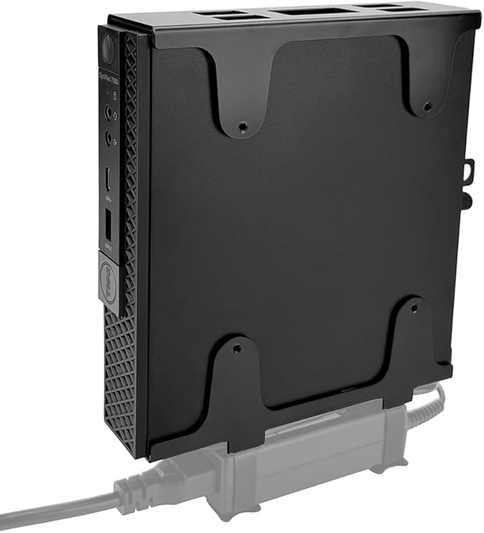 IFCASE Mount for Dell OptiPlex 9020 7070 7060 7050 7040 7020 7010 3060 3050 3020 MFF Micro PC, Under Desk/Wall/VESA Metal Mount with Screw (Black)