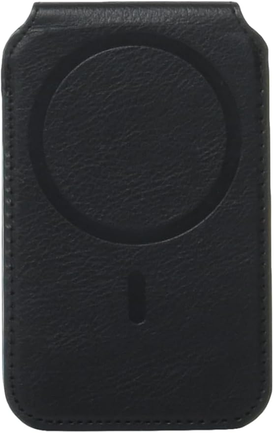 umoven Wallet for Men - Pop Up Case, Cash Slot, and Credit Card Slot - Slim Aluminum Wallet with RFID Blocking, Minimalist Leather Wallet Front Pocket with ID Window, Gift Box (Dark black)