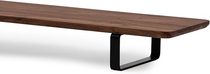 Oakywood Dual Monitor Stand - Handmade in EU - Natural Wood Monitor Stand Riser - Laptop Accessories ??220 lbs (100 kg) Capacity - 41.3"x9" (105x23 cm) ??100% Natural Walnut Wood