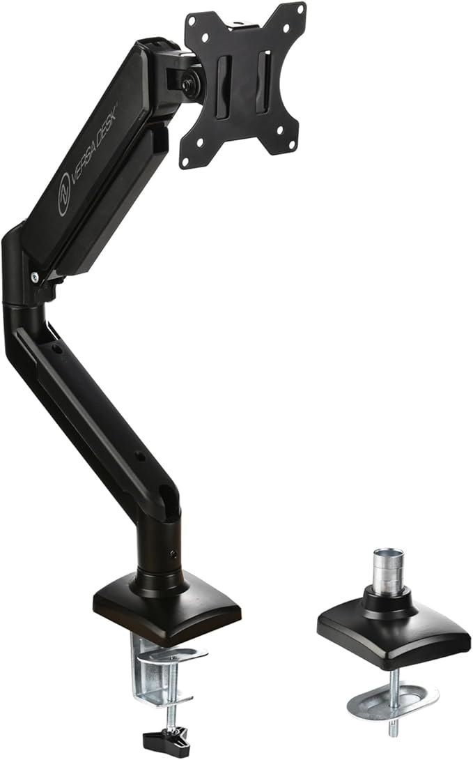 MotionArc??Single Balanced Monitor Arms | Effortless Adjustment | Internal Spring Mechanism | Outstanding Flexibility | 180 Degree Rotation | Fit Screen Size 17" - 32" | Computer Display Arm | Black
