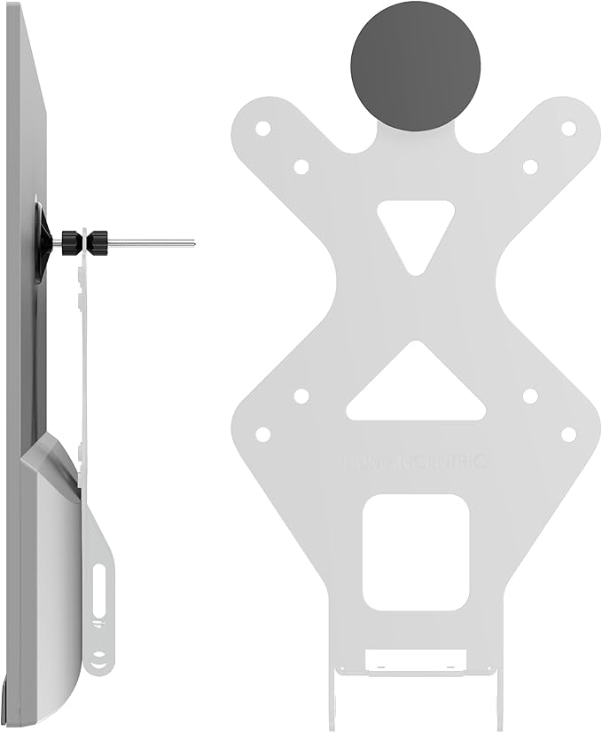HumanCentric VESA Mount Adapter for HP Monitors 22er, 22es, 22f, 23er, 23es, 23f, 24ea, 24ec, 24er, 24es, 24f, 24fw, 25er, 25es, 25f, 27er, 27ea, 27es, 27f, 27fw, 27ec VESA Adapter Bracket (White)