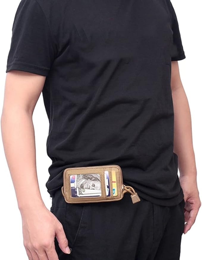 Tactical EDC Pouch, Pocket Organizer, ID Holder, Credit Card Holder for Men
